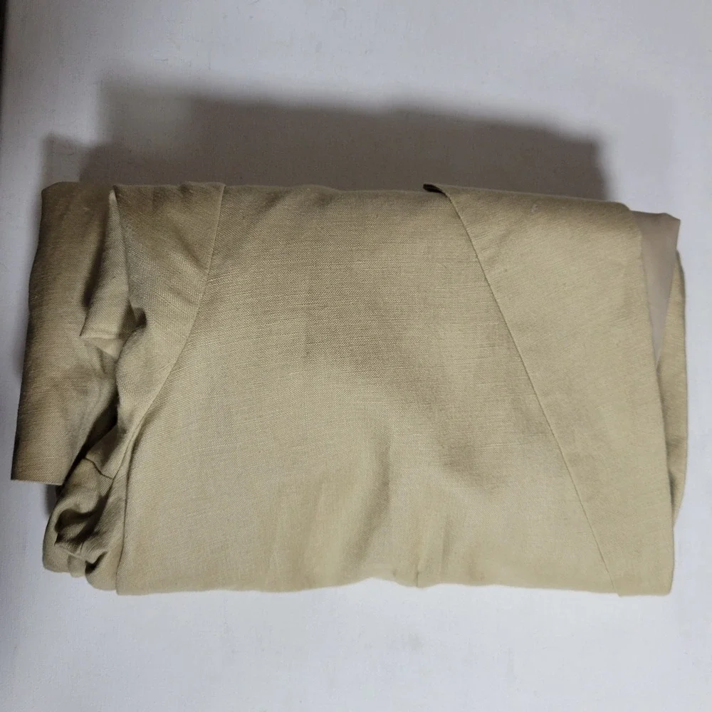 NEW JG Hook‎ Linen Blend Blazer Womens 20WP Lined Classic Natural Beige Business